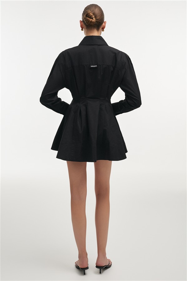 NR ROSE SHIRT DRESS BLACK